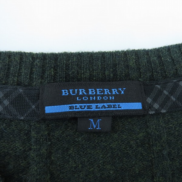 実際に弊社で買取させて頂いたBURBERRY BLUE LABEL/バーバリーブルーレーベル Vネック ニット/セーター FBK14-847-70/Mの画像 2枚目