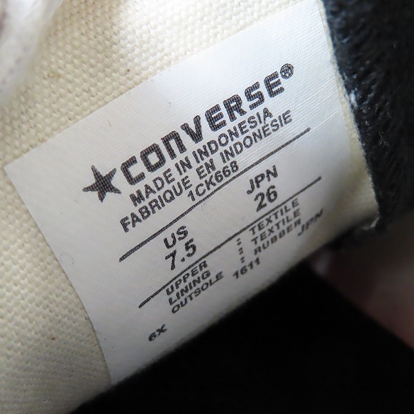 実際に弊社で買取させて頂いたCONVERSE×SOPHNET./コンバース×ソフネット ALL STAR 100 Z HI　ハイカットスニーカー 1CK668/26の画像 5枚目