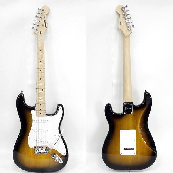 実際に弊社で買取させて頂いた★【美品】Squier by Fender/スクワイヤー Sonic Stratocaster/ストラトキャスター エレキギター ソフトケース付 の画像 2枚目