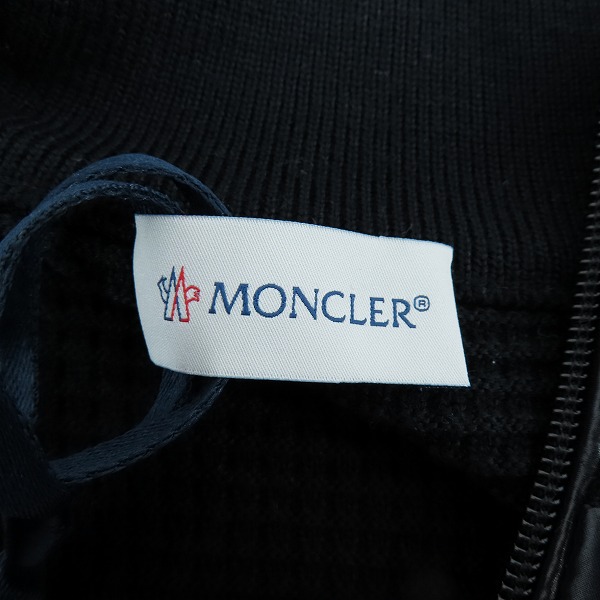実際に弊社で買取させて頂いた【JPタグ】MONCLER/モンクレール 21AW CARDIGAN TRICOT/ダウン切り替え カーディガン ジャケット G20919B00002/XLの画像 2枚目