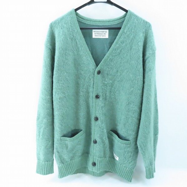 実際に弊社で買取させて頂いたWACKO MARIA/ワコマリア GUILTY PARTIES モヘア ウール カーディガン グリーン/XL