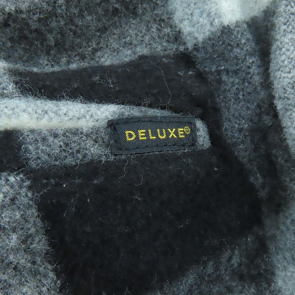 実際に弊社で買取させて頂いたDELUXE/デラックス チェック柄 ウール イージーパンツ D4184 /XLの画像 6枚目