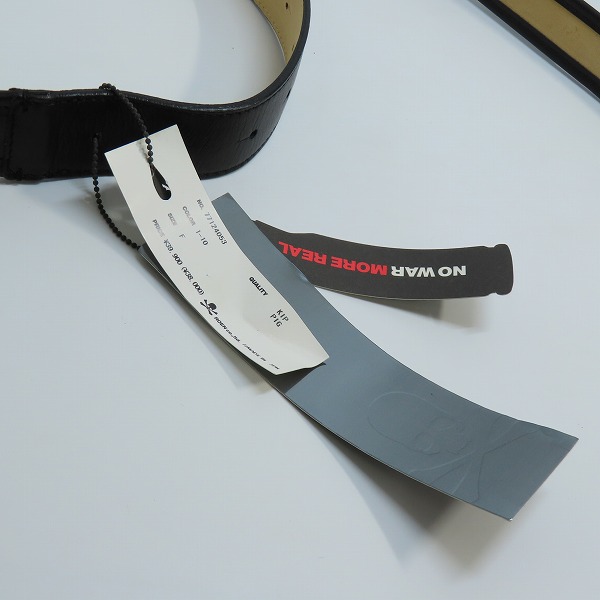 実際に弊社で買取させて頂いたRoen/ロエン スカル バックル スタッズ レザーベルトの画像 8枚目