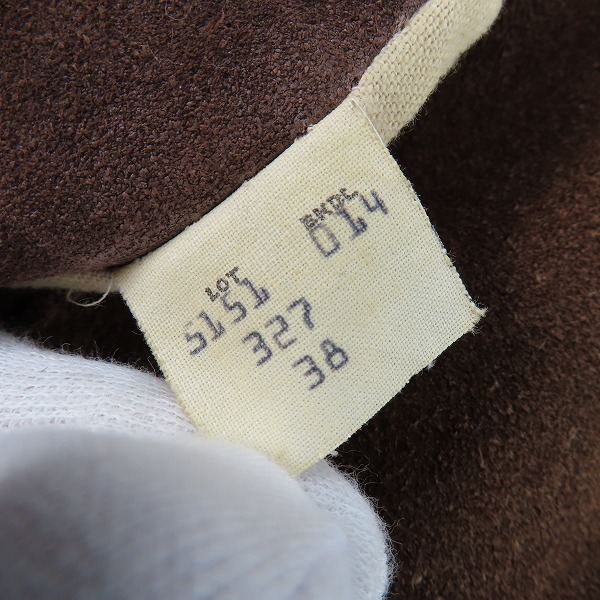 実際に弊社で買取させて頂いたSchott/ショット USA製 Lot5151 スエード レザー ジップアップ ジャケット/ブルゾン /38の画像 3枚目