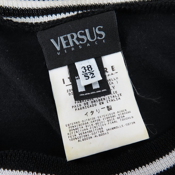 実際に弊社で買取させて頂いたVERSUS VERSACE/ヴェルサスヴェルサーチ シルク混 プリントTシャツ /38の画像 2枚目