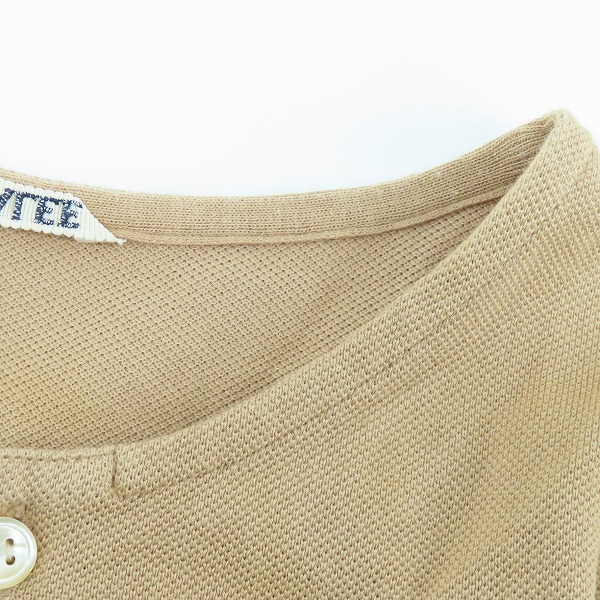 実際に弊社で買取させて頂いたAURALEE/オーラリー ヘンリーネック カットソー キャメル系/4の画像 5枚目