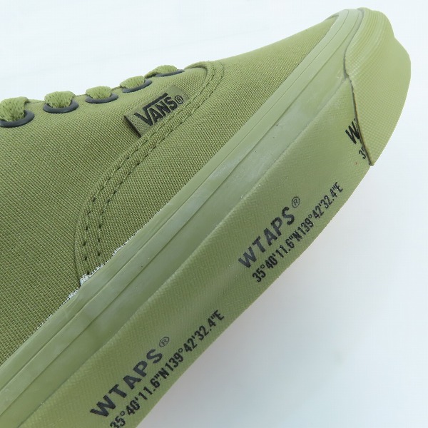 実際に弊社で買取させて頂いたWTAPS×VANS/ダブルタップス×バンズ OG AUTHENTIC LX/ 212BWVND-FWMO1S/27の画像 6枚目