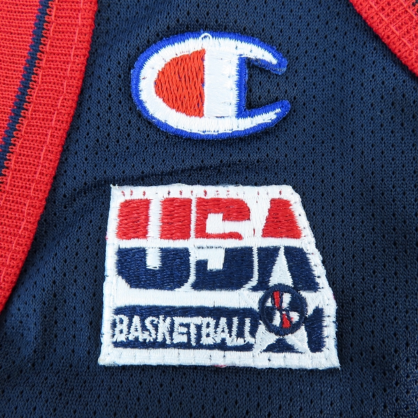 実際に弊社で買取させて頂いたChampion/チャンピオン 90s アメリカ代表 オリンピック ドリームチーム ユニフォーム #9 ミッチ・リッチモンド/Mの画像 4枚目