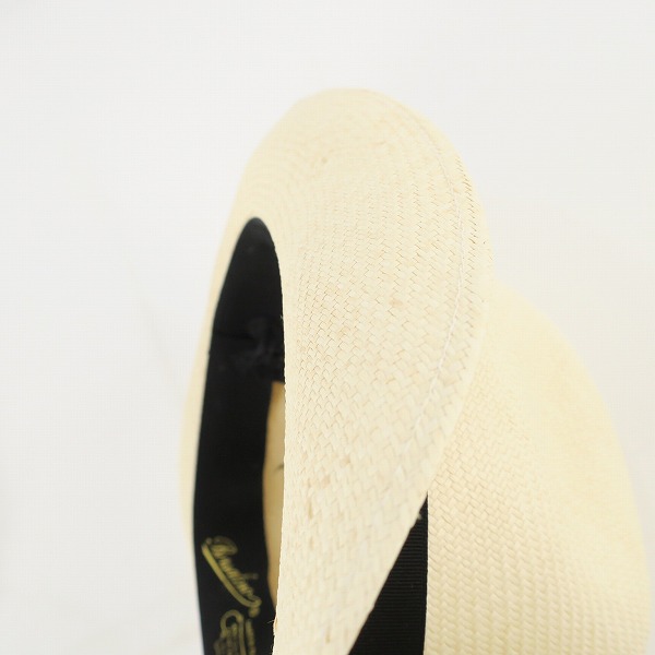 実際に弊社で買取させて頂いたBorsalino ボルサリーノ パナマハット 天然草/57 の画像 9枚目