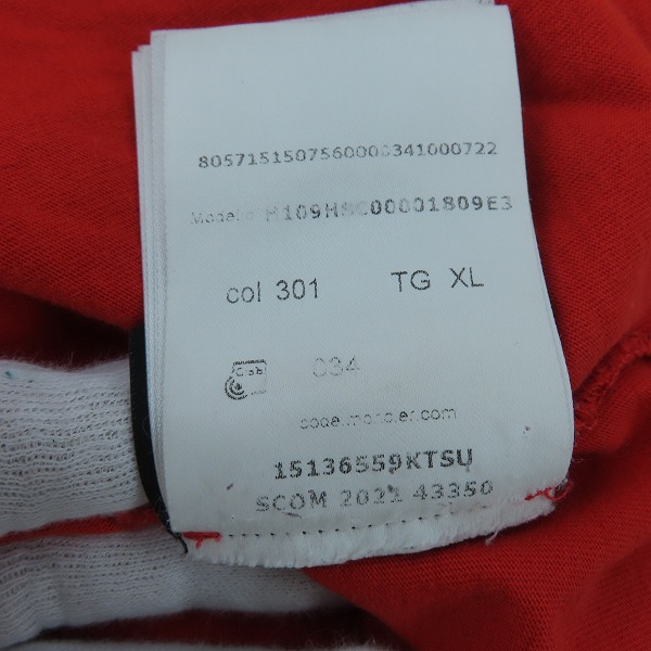 実際に弊社で買取させて頂いた【JPタグ】MONCLER/モンクレール CRAIG GREEN Tシャツ H109H8C00001 809E3/XLの画像 7枚目