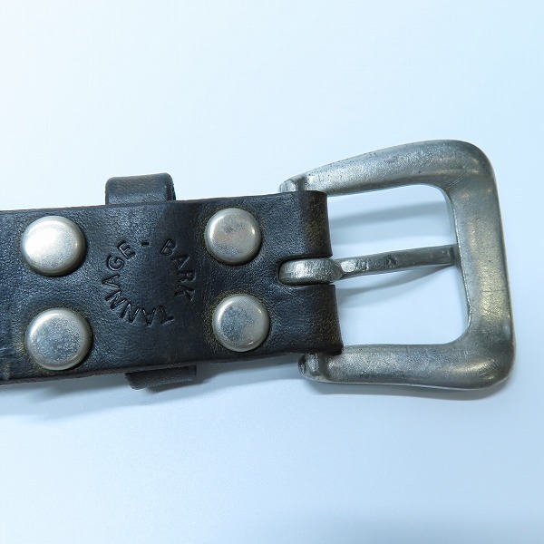 実際に弊社で買取させて頂いたBARK TANNAGE/バークタンネイジ レザーベルトの画像 3枚目