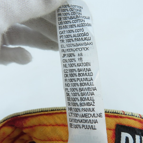 実際に弊社で買取させて頂いたDIESEL/ディーゼル ダメージ加工 デニム キャップ 0DGAV/2の画像 7枚目