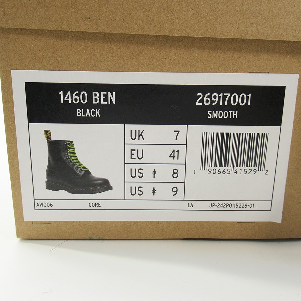 実際に弊社で買取させて頂いたDr.Martens/ドクターマーチン 1460 BEN 8EYE BOOT/8ホールブーツ 26917001/UK7の画像 9枚目