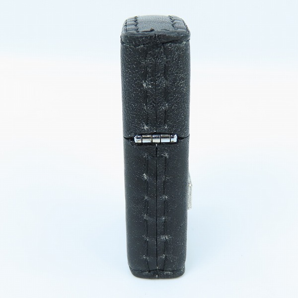 実際に弊社で買取させて頂いたZIPPO/ジッポー Harley-Davidson/ハーレーダビッドソン メタル貼り 革巻き ブラックの画像 2枚目