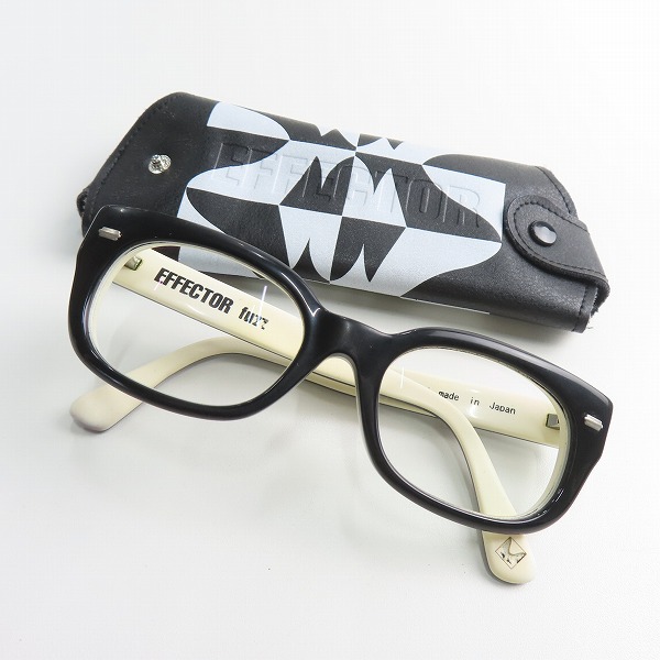 実際に弊社で買取させて頂いたEFFECTOR/エフェクター fuzz/ファズ ウェリントン型/メガネフレーム/アイウェア/度入りの画像 9枚目