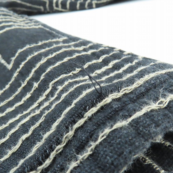 実際に弊社で買取させて頂いたCALEE/キャリー Square Jacquard Denim Oversize Cardigan/スクエア ジャガードデニム オーバーサイズ カーディガン/Lの画像 5枚目