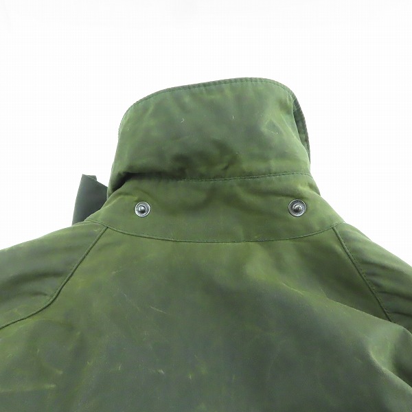 実際に弊社で買取させて頂いた【難有】BARBOUR/バブアー BEDALE JACKET A320 ビデイル オイルドジャケット C40/102cmの画像 9枚目