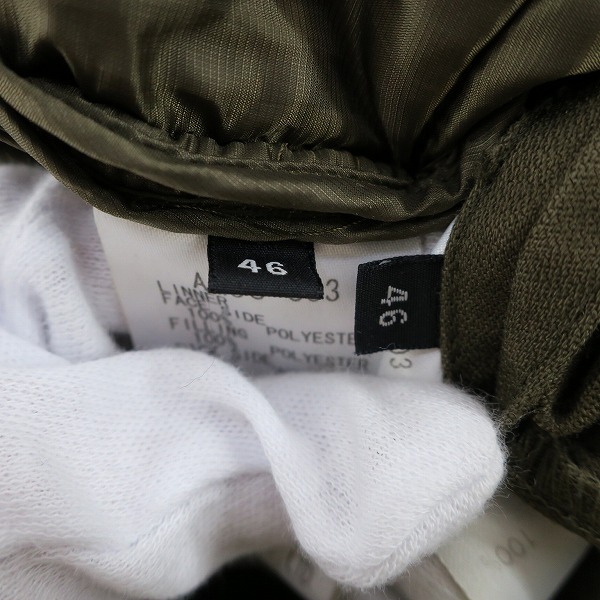 実際に弊社で買取させて頂いたato/アトウ 中綿ライナー付き モッズコート AM9C-C03/46の画像 3枚目