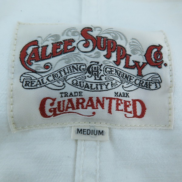 実際に弊社で買取させて頂いたCALEE/キャリー デニムジャケット ホワイト/Mの画像 2枚目