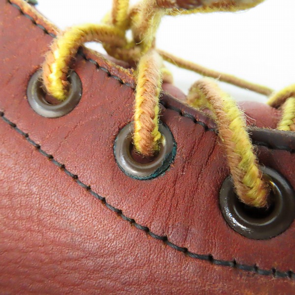 実際に弊社で買取させて頂いたRED WING/レッドウィング 半円犬タグ アイリッシュセッター ブーツ 18142/8Dの画像 9枚目