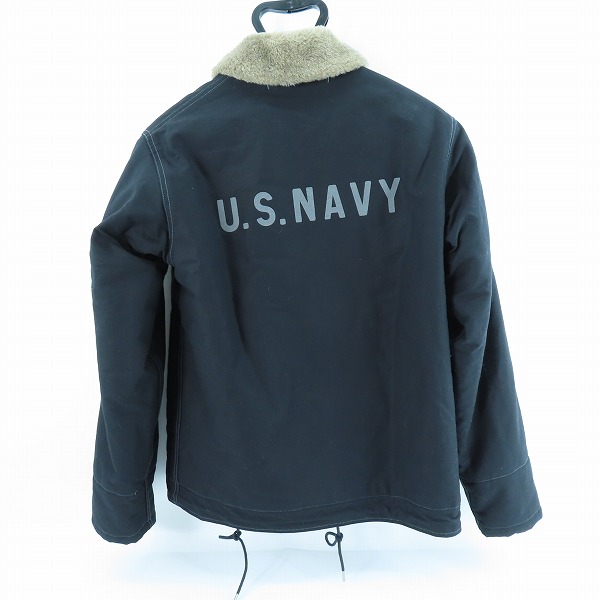 実際に弊社で買取させて頂いたBUZZ RICKSON'S/バズリクソンズ フライトジャケット N-1 NAVY “NAVY DEPARTMENT” DD-445 USS FLETCHER No.BR14438/38の画像 1枚目