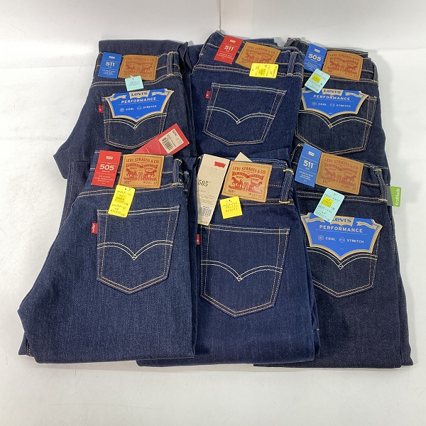 実際に弊社で買取させて頂いた【おまとめ/未使用】LEVIS/リーバイス 505/511 デニムパンツ