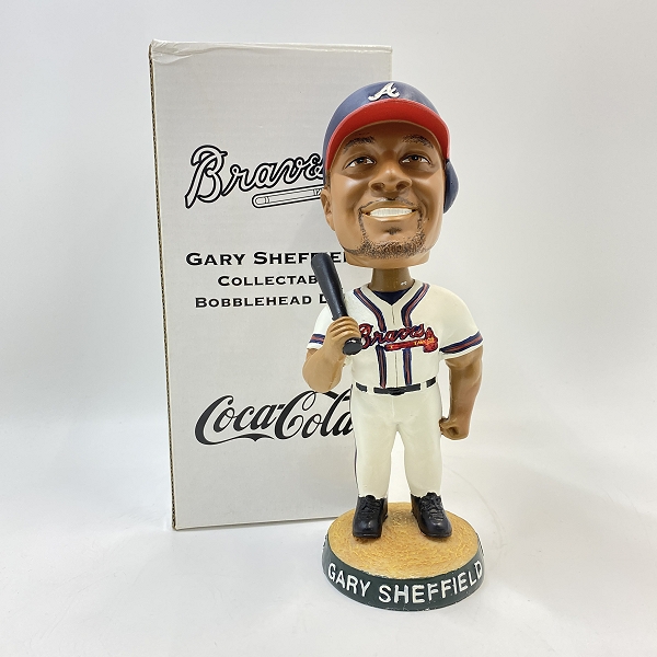 実際に弊社で買取させて頂いたBD&A アトランタ・ブレーブス GARY SHEFFIELD/ゲイリー・シェフィールド コレクタブル ボブルヘッドドール フィギュア