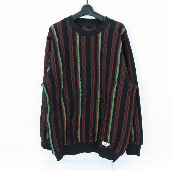 実際に弊社で買取させて頂いたWACKO MARIA/ワコマリア 24SS STRIPED JACQUARD KNIT/ストライプ ジャガード ニット/L