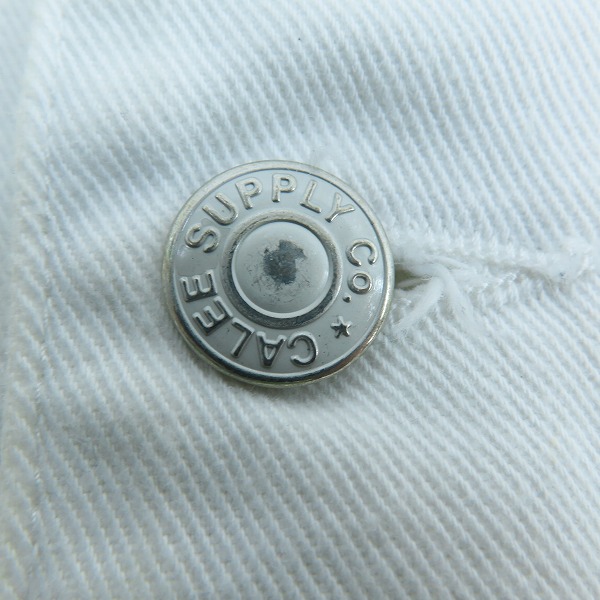 実際に弊社で買取させて頂いたCALEE/キャリー デニムジャケット ホワイト/Mの画像 8枚目