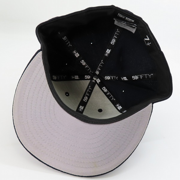 実際に弊社で買取させて頂いたFRAGMENT DESIGN×NEW ERA/フラグメントデザイン×ニューエラ 59FIFTY FRG ロゴ刺繍 キャップの画像 4枚目