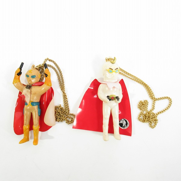 実際に弊社で買取させて頂いたPOPY/ポピー 他 月光仮面 宣弘社 レトロ ソフビペンダント/2点セット
