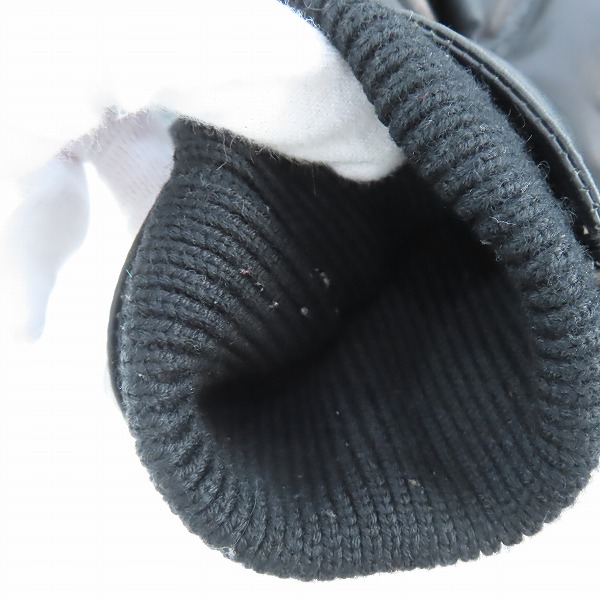 実際に弊社で買取させて頂いたAKM/エーケーエム ラムレザー ダウンジャケット ブラック/Lの画像 8枚目