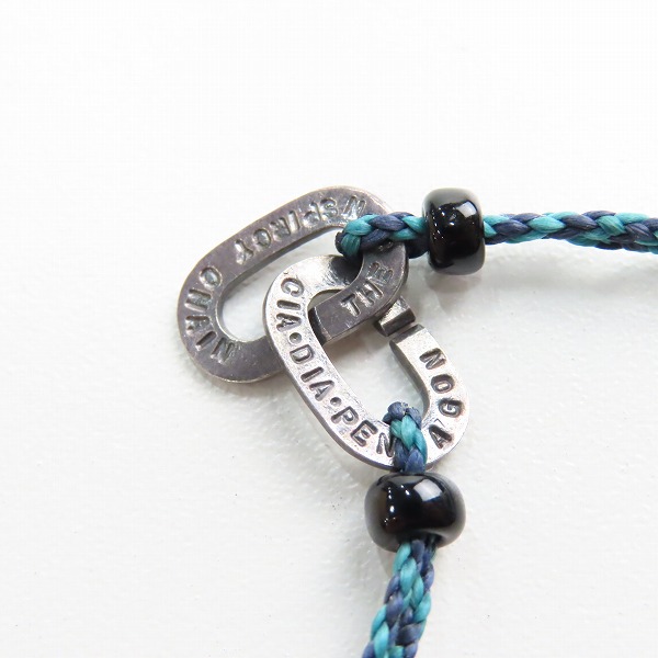 実際に弊社で買取させて頂いた(1)AMP JAPAN/アンプジャパン チェーンモチーフ ブレスレット ブルー の画像 4枚目