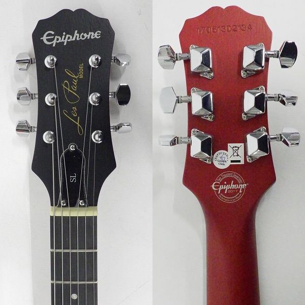 実際に弊社で買取させて頂いた★Epiphone/エピフォン Les Paul SL Heritage Cherry Sunburst/レスポール エレキギター 2017年製の画像 2枚目