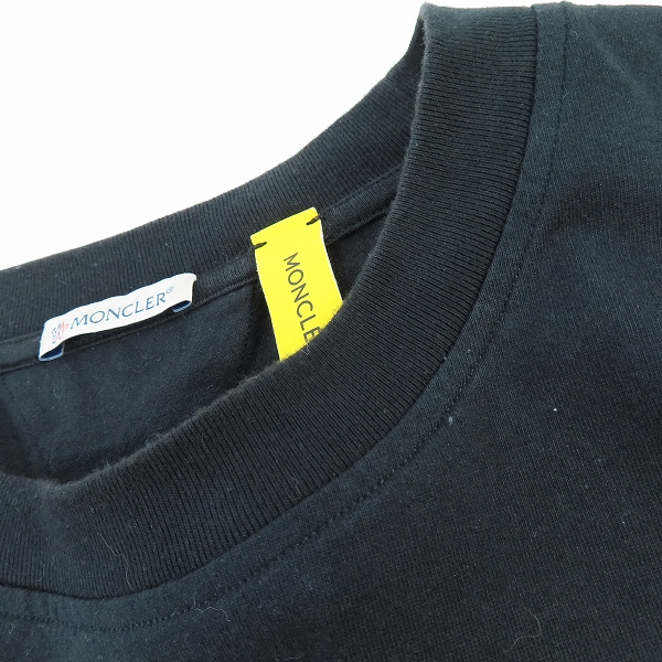 実際に弊社で買取させて頂いたMONCLER/モンクレール 23SS GENIUS SS T-SHIRT ジーニアス ワッペン 半袖Tシャツ ブラック I209R8C00001 M3568/XXLの画像 7枚目