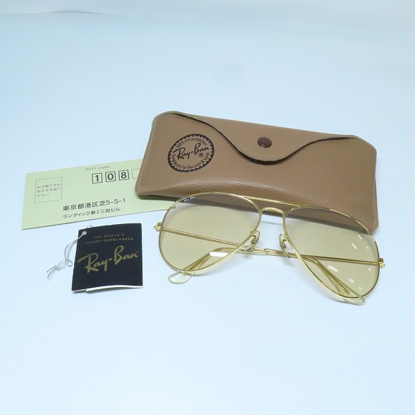 実際に弊社で買取させて頂いたRay-Ban/レイバン B&L/ボシュロム社製 ティアドロップ アイウェア/サングラスの画像 9枚目