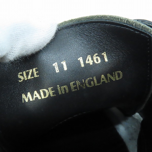 実際に弊社で買取させて頂いたDr.Martens/ドクターマーチン イングランド製 3EYE SHOE/3ホール シューズ/ブーツ バーガンディ 1461/UK11の画像 5枚目