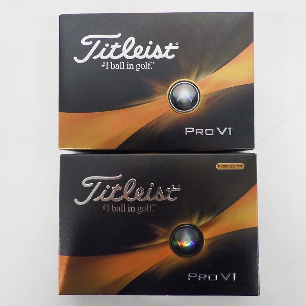 実際に弊社で買取させて頂いた【未使用】Titleist/タイトリスト PRO V1 ゴルフボール ホワイト 2ダース の画像 2枚目