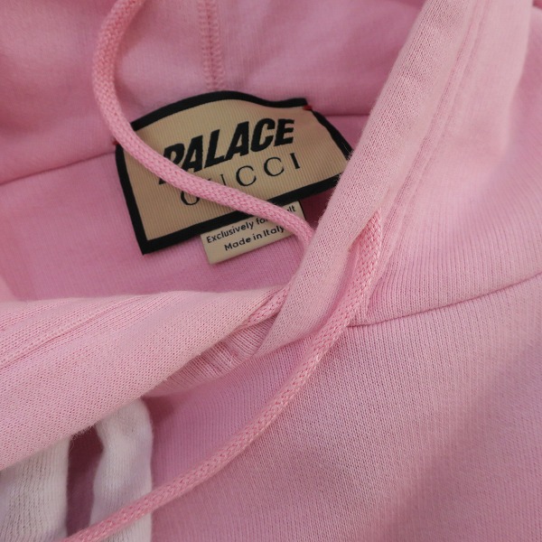 実際に弊社で買取させて頂いた【JPタグ】GUCCI × PALACE/グッチ×パレス Vault限定 22AW TRI-FERG GG PATCHED HOODIE 720348 XJE1A/XSの画像 7枚目