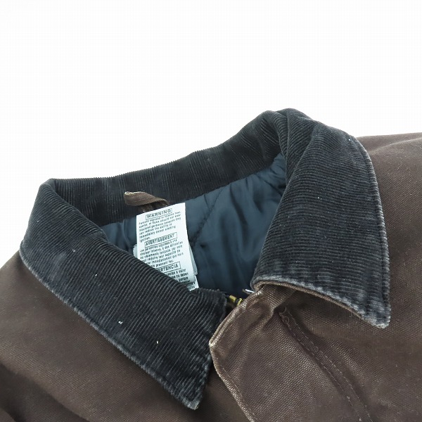 実際に弊社で買取させて頂いたCarhartt/カーハート トラディショナルコート ダック地 ワークジャケット 2XLの画像 5枚目