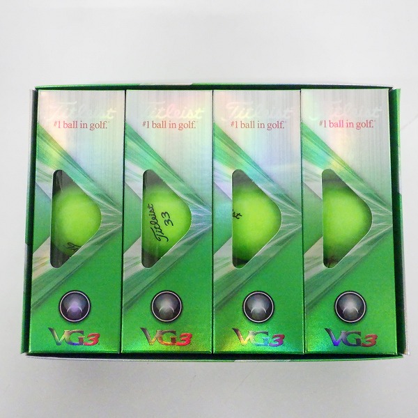 実際に弊社で買取させて頂いた【未使用】Titleist/タイトリスト VG3 ゴルフボール MATTE GREEN/マットグリーン 1ダース