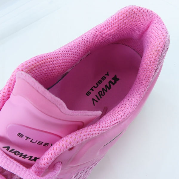 実際に弊社で買取させて頂いたSTUSSY×NIKE/ステューシー×ナイキ AIR MAX 2013/エアマックス ピンク DR2601-600/28の画像 4枚目