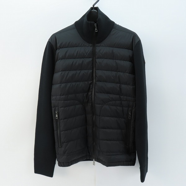 実際に弊社で買取させて頂いた【JPタグ】MONCLER/モンクレール CARDIGAN TRICOT ニット 切替ナイロン ダウンジャケット J20919B50700/S