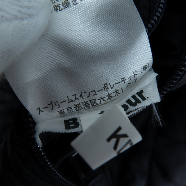 実際に弊社で買取させて頂いたBarbour/バブアー キルティング ナイロンジャケット/UK10の画像 4枚目