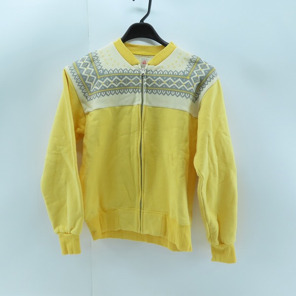 実際に弊社で買取させて頂いたTHE FLAT HEAD/フラットヘッド ジップアップ スウェット イエロー系/M 38-40