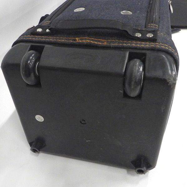 実際に弊社で買取させて頂いたEVISU GOLF/エヴィスゴルフ/エビス 3分割キャディバッグ 収納ボックス・キャスター付き デニム/ジーンズ の画像 8枚目