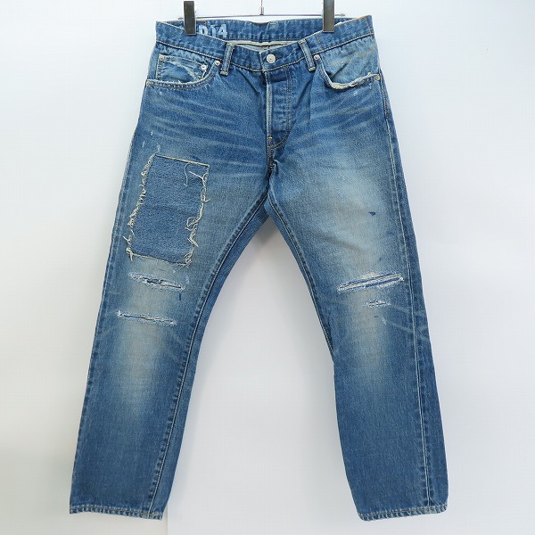 実際に弊社で買取させて頂いたvisvim/ビズビム SOCIAL SCULPTURE 10 DAMAGED-14/10D14 リペア加工 W34 L28