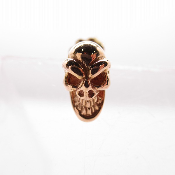 実際に弊社で買取させて頂いたBWL/ビルウォールレザー スカル 18K スタッドピアスの画像 1枚目