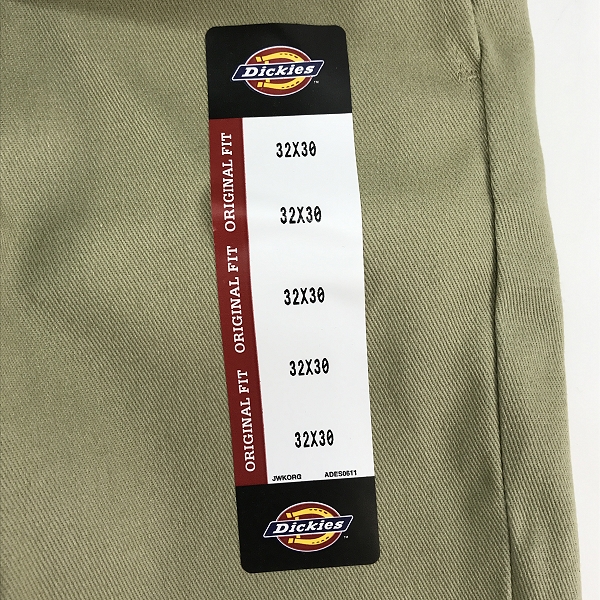 実際に弊社で買取させて頂いた【未使用】Dickies/ディッキーズ ワークパンツ/チノパン カーキ 874KH 32×30の画像 6枚目