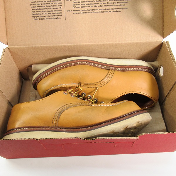 実際に弊社で買取させて頂いたRED WING/レッドウィング 8108 WORK OXFORD ワーク オックスフォード /8Dの画像 8枚目